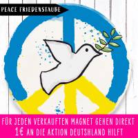 Charity Peacezeichen mit Friedenstaube Magnet Bild 1