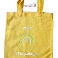 Freundebuchtasche mit Regenbogen Bild 2