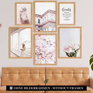 CreativeRobin Poster Set als Wohnzimmer Deko | 4x A3 + 2x A4 Wandbilder Collage | ohne Rahmen » Fashion & Architektur « Bild 8