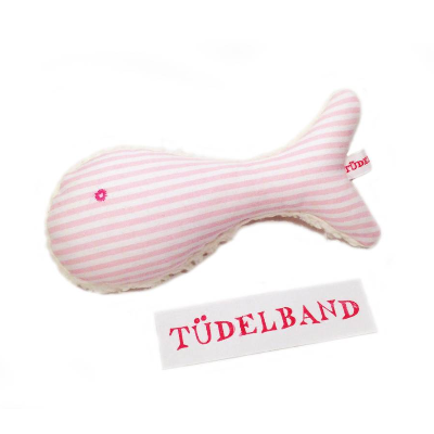 Babyrassel Rassel Greifling ...Fischchen Fiete... rosa...Teddyplüsch