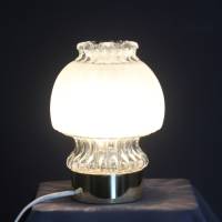 Vintage Tischlampe mit Glasschirm Bild 2