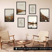 CreativeRobin Poster Set als Wohnzimmer Deko | 4x A3 + 2x A4 Wandbilder Collage | ohne Rahmen » Herbst « Bild 8