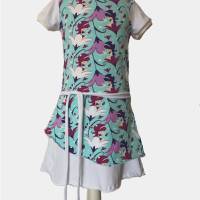 Sommerkleid Einhörner im Lagenlook für Mädchen in verschiedenen Größen - Kleid - Lagenkleid Bild 1