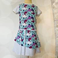 Sommerkleid Einhörner im Lagenlook für Mädchen in verschiedenen Größen - Kleid - Lagenkleid Bild 3