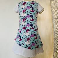 Sommerkleid Elfen im Lagenlook Größe 116/122 für Mädchen - Kleid - Lagenkleid Bild 8