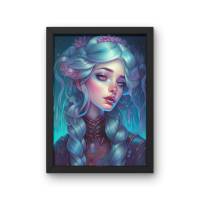Digitaler Download Motiv "Sapphirea" Sublimation png 300dpi  in 20x30cm Kunstdruck Wanddeko Kartenbasteln Bild 3