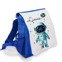 Kinderrucksack mit Name Astronaut Junge Kitatasche Rucksack Bild 1