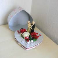Geschenkbox Rubinhochzeit 40.Hochzeitstag Geldgeschenk  - Geschenkidee - Einzelstück - Unikat Bild 3