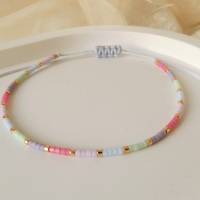 Armband aus Miyuki Perlen in schönen Pastellfarben, kleine Geschenke für Frauen Freundin, im Geschenktütchen Bild 1