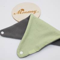 Halstuch für Kinder grün Fleece grau mit Namen personalisiert / Kinderhalstuch / Babyhalstuch Bild 6
