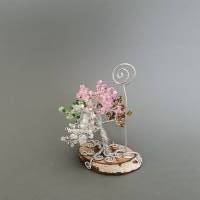 Lebensbaum als Foto Baum in Bunt - Perlenbaum im vier Jahreszeiten Look- Drahtbaum als Geschenk zu Muttertag Bild 5