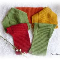 Handgestrickter Schal aus Wolle,Kaschmir,Cashmere - Geschenk,flauschig,weich,warm,modern,rot,grün Bild 4