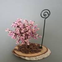 Kirschblütenbaum als Geschenkidee/ Lebensbaum als Foto Baum in Blau - Perlenbaum - Drahtbaum als Deko für zu Hause Bild 8