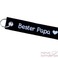Schlüsselanhänger aus Filz "Bester Papa", Vatertagsgeschenk, Vatertag, Geschenk Bild 2