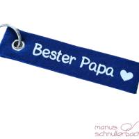 Schlüsselanhänger aus Filz "Bester Papa", Vatertagsgeschenk, Vatertag, Geschenk Bild 3