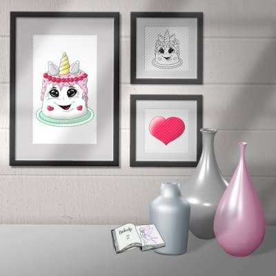 Digiset und Plott Unicorncake