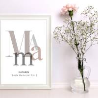 MAMA | personalisiertes Poster | Muttertag | individuelles Geschenk Bild 1