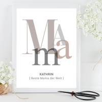MAMA | personalisiertes Poster | Muttertag | individuelles Geschenk Bild 4
