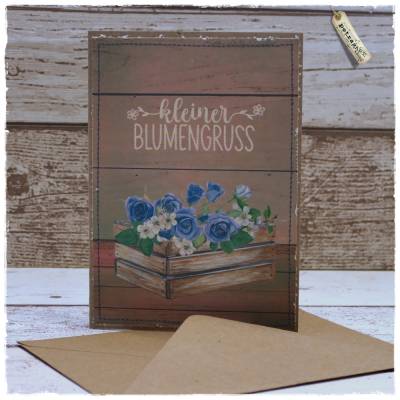 Grußkarte "kleiner Blumengruss"