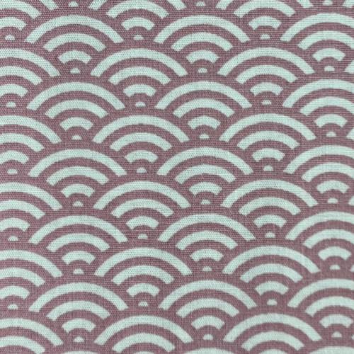 Baumwollstoff/Webware Kurt, gemustert, Bogen, altrosa