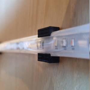 Halterung für die Philips Hue LED Lightstrips(Gen1|Gen2|Gradient Ambiance) für Wand und Decke Bild 1