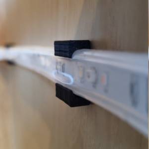 Halterung für die Philips Hue LED Lightstrips(Gen1|Gen2|Gradient Ambiance) für Wand und Decke Bild 3