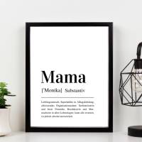 MAMA | personalisiertes Poster | Muttertag | individuelles Geschenk Bild 1