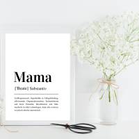 MAMA | personalisiertes Poster | Muttertag | individuelles Geschenk Bild 2