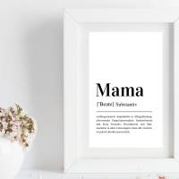 MAMA | personalisiertes Poster | Muttertag | individuelles Geschenk Bild 4