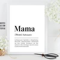 MAMA | personalisiertes Poster | Muttertag | individuelles Geschenk Bild 5
