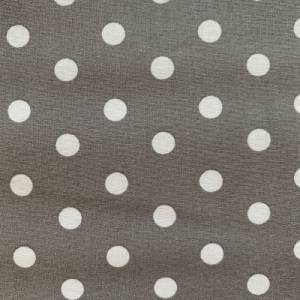 Baumwolle/Webware Dots weiß auf grau, 0,8cm Bild 7