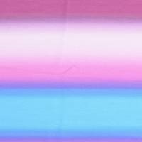 French Terry Sommersweat  Digitaldruck Blau - Rosa Bild 1