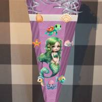 Schultüte Zuckertüte Meerjungfrau Pearl verschiedene Farben Bild 5
