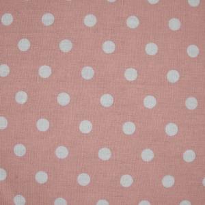 Baumwolle/Webware Dots weiß auf rosa, 0,8cm Bild 1