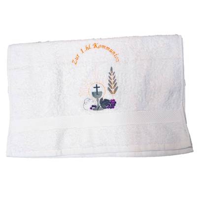 Kommunion/Konfirmation/ Taufe Geschenk  Handtuch oder Duschtuch  bestickt  personalisiert