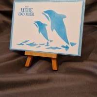 Mit Liebe und Meer - Geburtstagskarte - Delphine Bild 3