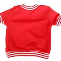 Shirt T-Shirt, Kurzarmshirt Baby Kinder Handarbeit personalisiert Motiv Name  BW-Jersey Bild 3