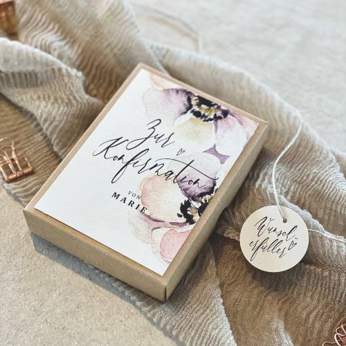 Geschenkschachtel MARIE Geldgeschenk Konfirmation