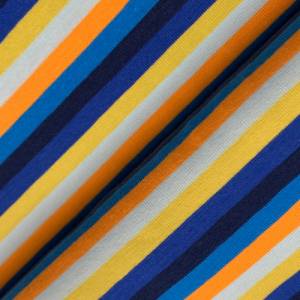 Jersey Multicolor Streifen blau, orange, gelb Bild 3