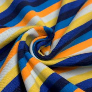 Jersey Multicolor Streifen blau, orange, gelb Bild 4