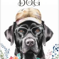 Hundeschild LIFE IS BETTER WITH A DOG mit Labrador Bild 1