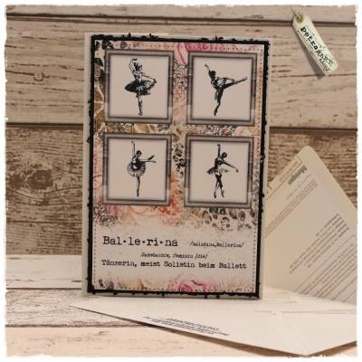 Grußkarte "Ballerina"