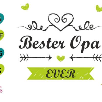 Plotterdatei "Bester Opa Ever" SVG /Plotterdatei Muttertag/ Dxf Pdf Silhouette | Svg Clipart