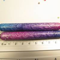 Diamond painting pen "metallic shine pinklilablau" mit 2 Metallaufsätzen Bild 5