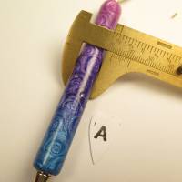 Diamond painting pen "metallic shine pinklilablau" mit 2 Metallaufsätzen Bild 6