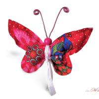3er-Set Streudeko Schmetterling rot weiß Frühlingshänger Bild 3