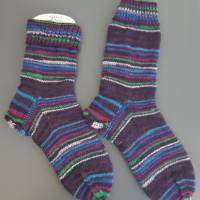 reine Handarbeit - Socken (ca. Größe 38/39) - Brommbeere Bild 2