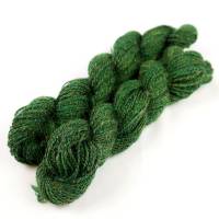 Handgesponnene Wolle "Shiny Green" - 66% Merinowolle / 34% Nylon Bild 1