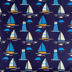 Jersey Segelschiffe auf blau Bild 2