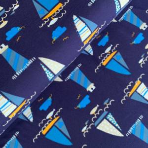 Jersey Segelschiffe auf blau Bild 4